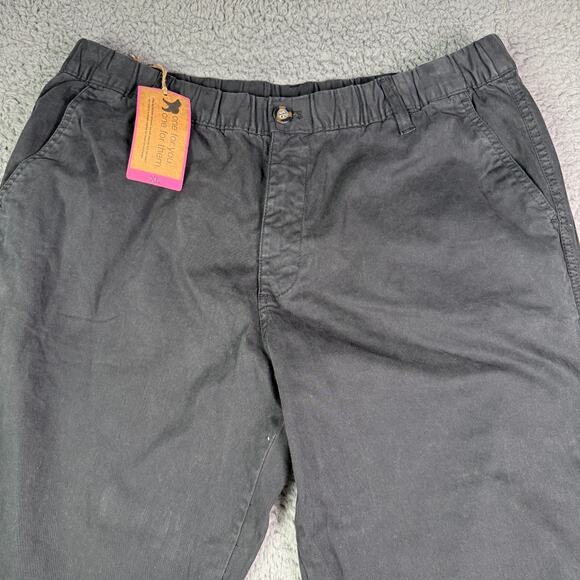 Bearbottom Jogger Pants Mens XL (34x29) Black Elastic Waist Stretch NEW - Picture 1 of 8